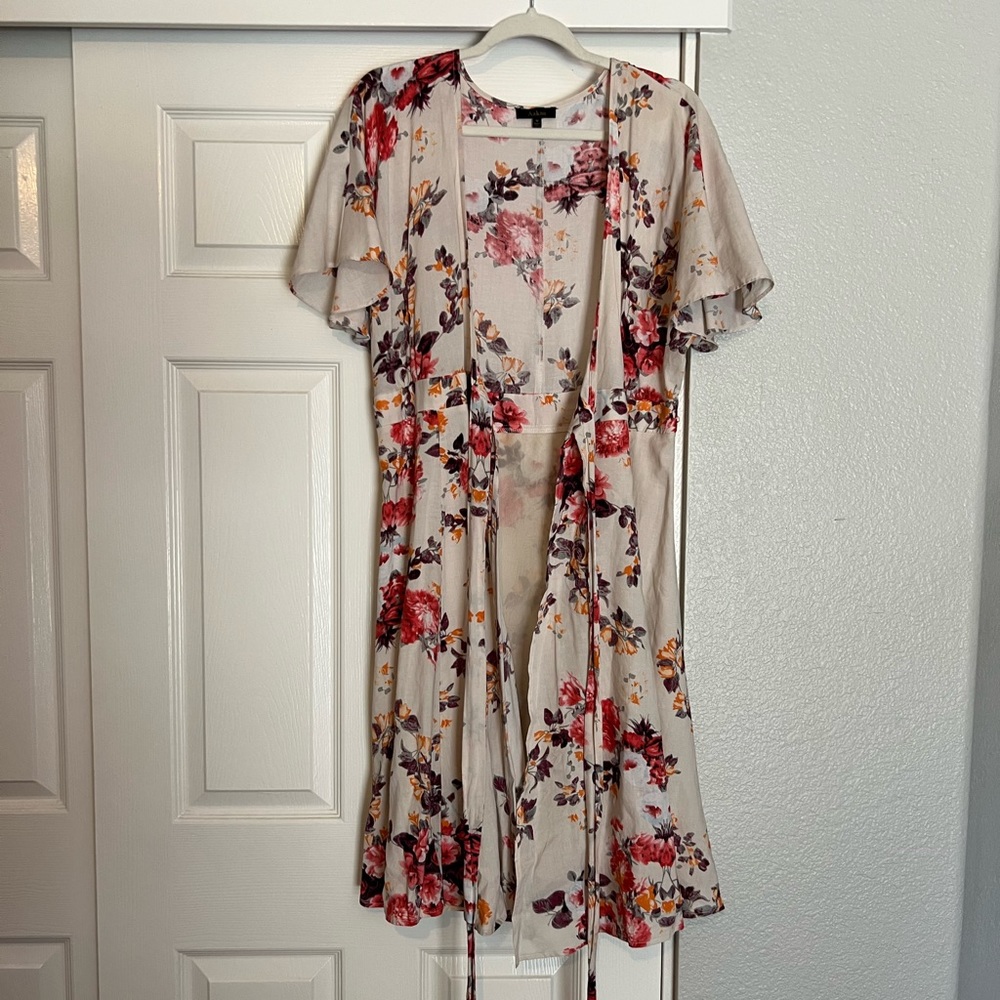Vici floral wrap dress